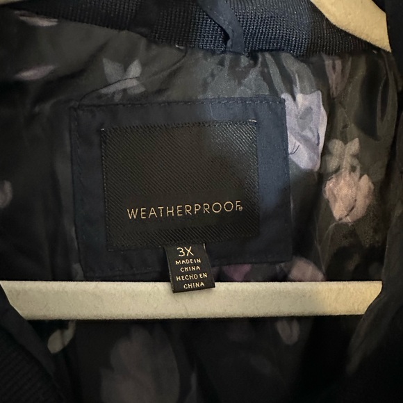 Weatherproof Quilted Navy Puffer Coat - Picture 13 of 15